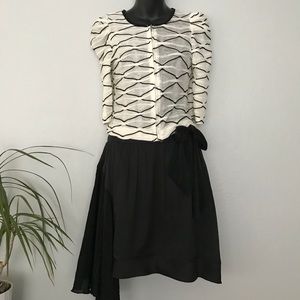 Two piece set with Elegant knit cardigan and skirt